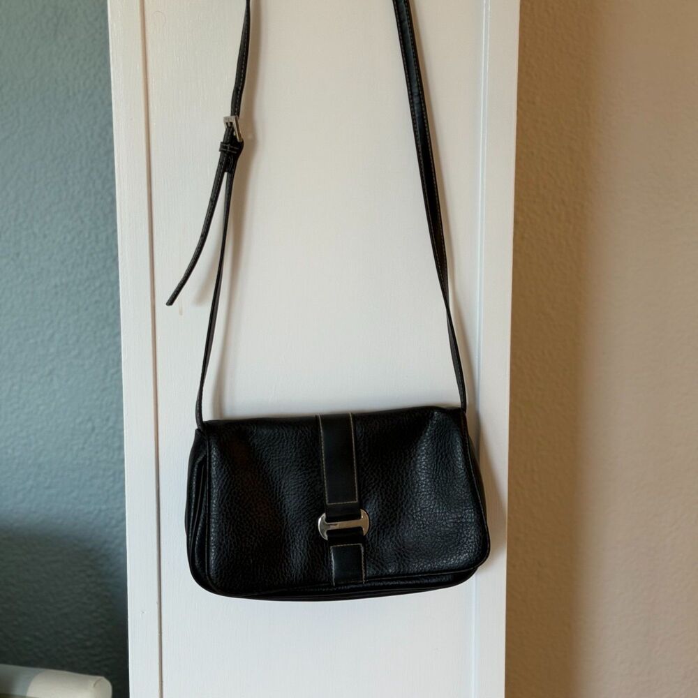 Vintage Jaclyn Smith 90s Minimalist Black Shoulder Bag/Crossbody Purse